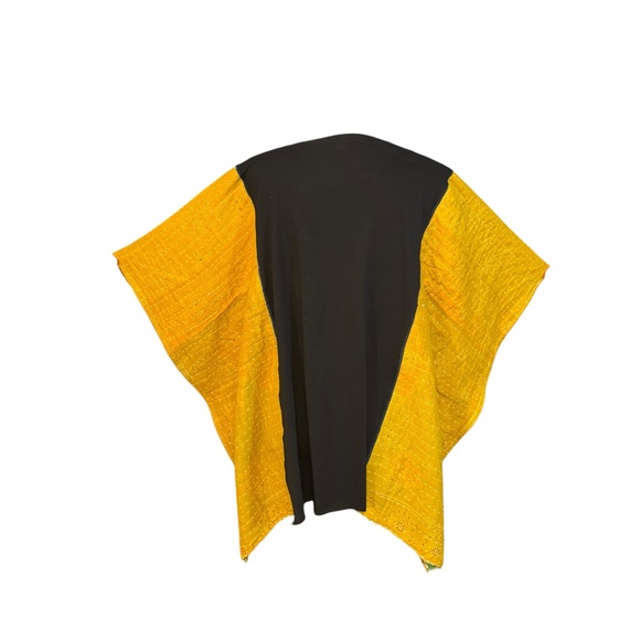 Handmade Upcycled ALICE IN WONDERLAND Kantha Tunic with Pockets NWT One Size - Picture 5 of 8